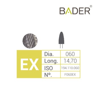 Fresa Carburo de Tungsteno F060EX ISO.500.104.194.110.060 BADER