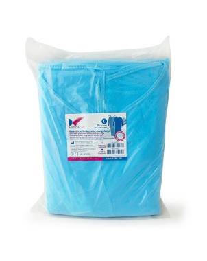 BATA AZUL L 120x140cm 30g PUÑO ELASTICO TEJIDO 10u