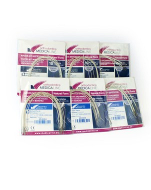 ARCO ML NITI ESTETICO RECT.SUP .019x.025 NAT.F.10u