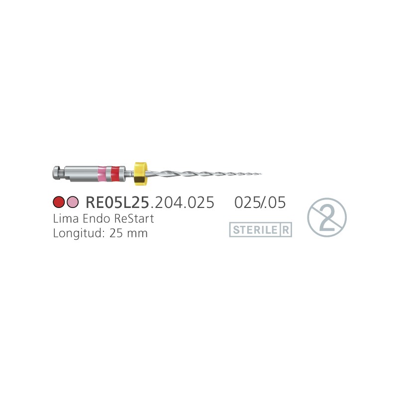 REMOVEDOR GUTTA RESTART KOMET RE05L25.204.025 esteril 6 ud