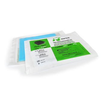 TALLAS ESTERIL AZUL L 75x90cm 50g PAP-PE IMP. 50u.