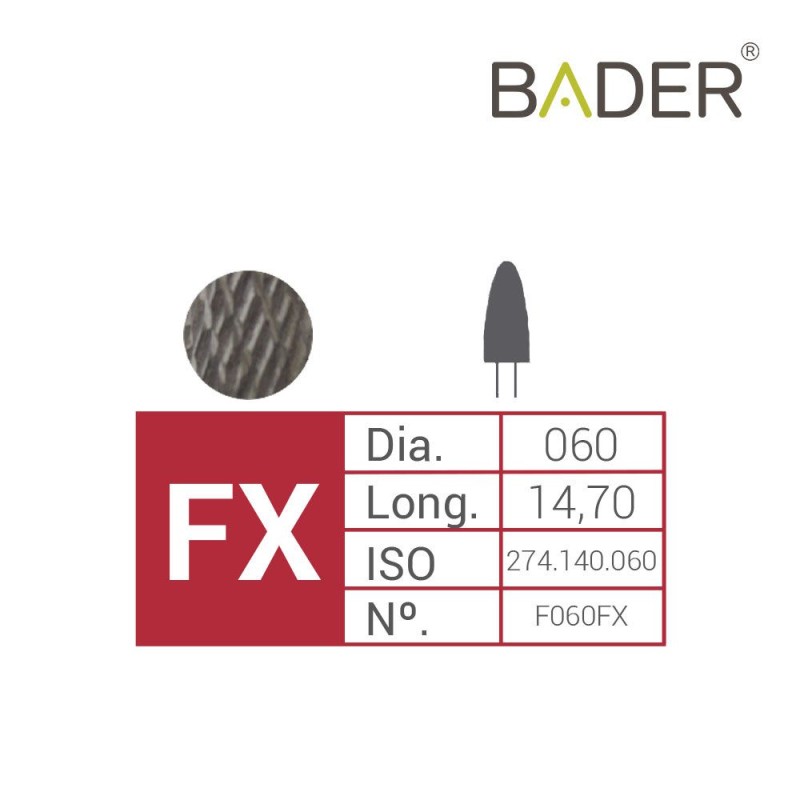 Fresa Carburo de Tungsteno F060FX ISO.500.104.274.140.060 BADER