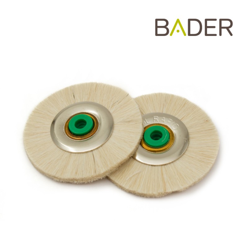 Cepillo Núcleo Plástico Cerda Blanca Fuerte 48mm BADER