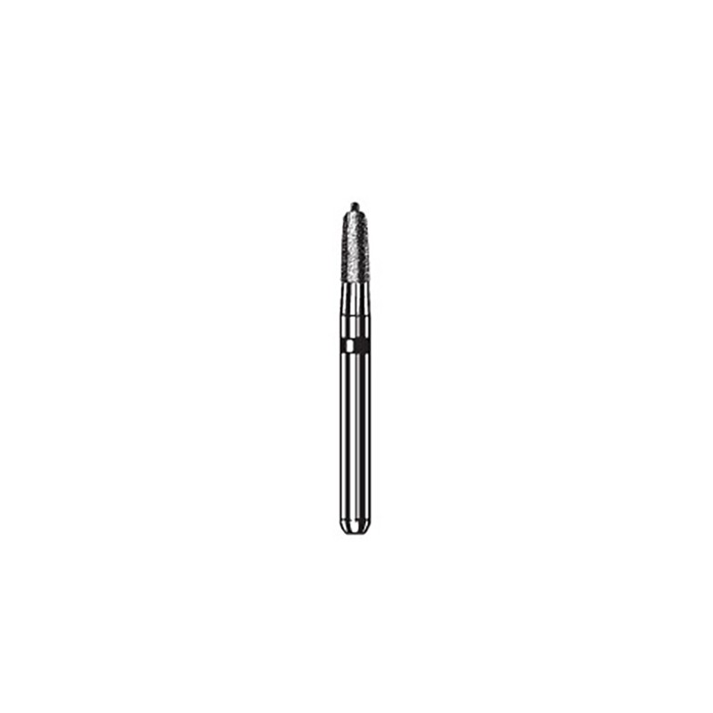 8849P.314.016  KOMET FRESA DIAMANTE CONICA REDONDEADA PUNTA GUIA TURBINA ø 016 GRANO EXTRA FINO 5 ud.