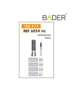 Fresas Diamante FG ISO 654-314-514-016 Rojo BADER