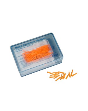 822-10 CUÑAS MADER.NARANJ.100u