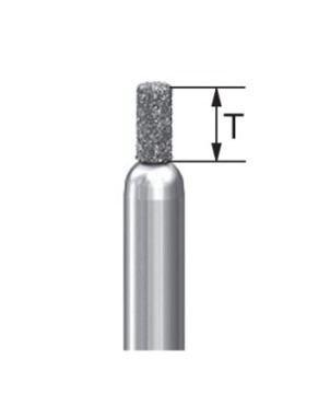 DM15.314.009  KOMET FRESA DIAMANTE CILINDRICA TURBINA ø 009 GRANO ESTANDAR 5 ud.