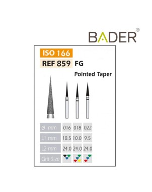 Fresas Diamante FG ISO 859-314-514-018 Rojo BADER