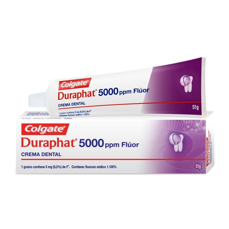 DURAPHAT 5000 ppm crema dental fluor 51 g