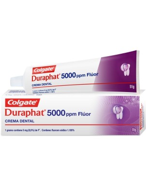 DURAPHAT 5000 ppm crema dental fluor 51 g