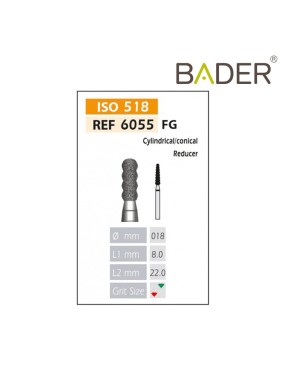 Fresas Diamante FG ISO 655-314-514-018 Rojo BADER