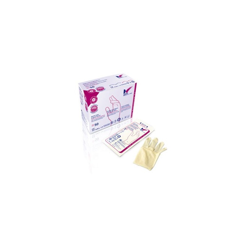 GUANTES LATEX ESTERILES SIN POLVO Nº6 50 Pares