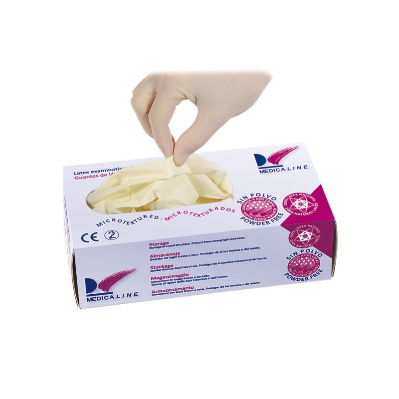 GUANTES LATEX MED.S/P. 100u
