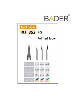 Fresas Diamante FG ISO 852-314-504-018 Amarillo BADER