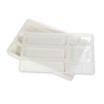 BANDEJAS PLASTICO COMPART. 28x18cm. 400u