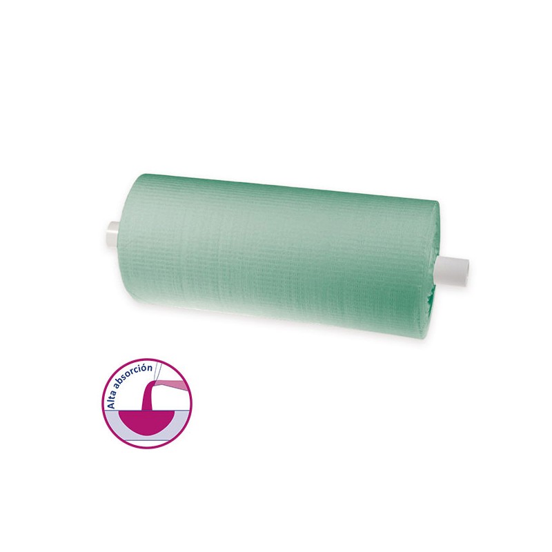BABEROS PAP/PLAST.61x53cm. VERDE 80u.