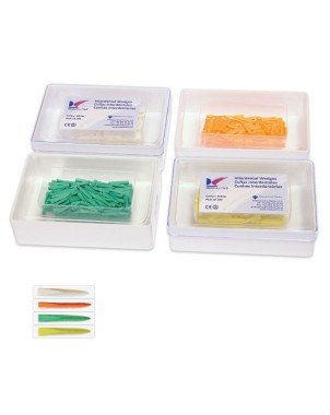 CUÑAS MADERA VERDES 100u.