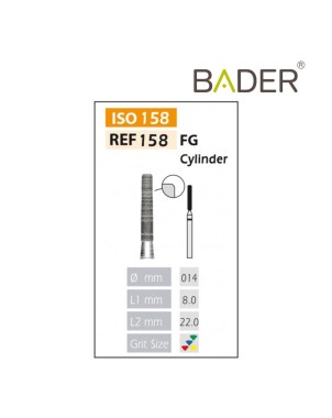 Fresas Diamante FG ISO 158-314-514-014 Rojo BADER