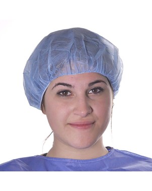 COFIA AZUL REDONDA CON ELASTICO 100u.