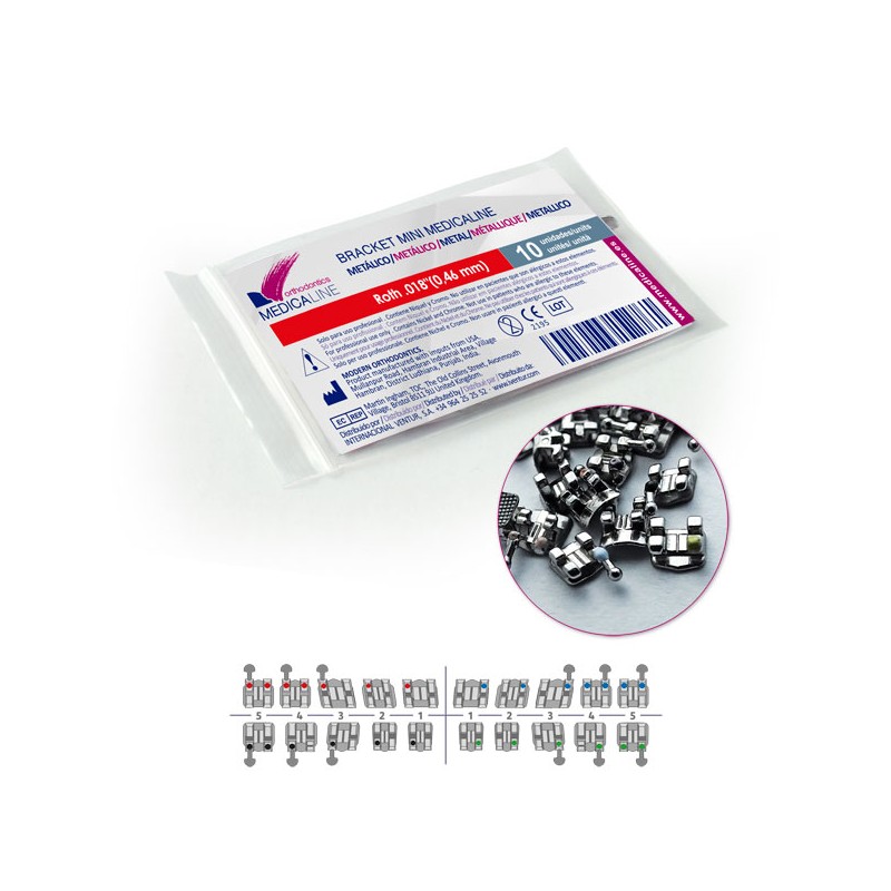 Bracket ML metal Mini MBT .022 U4/5L Hook rep