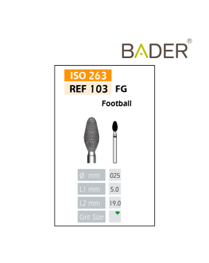 Fresas Diamante FG  ISO 103-314-534-025 Verde BADER