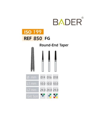 Fresas Diamante FG ISO 850-314-534-016 Verde BADER