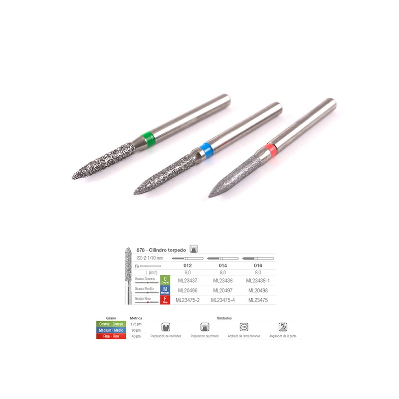 878C-012 FRESA FG DIAMANTE FIG 289 GRUESO 5 U.