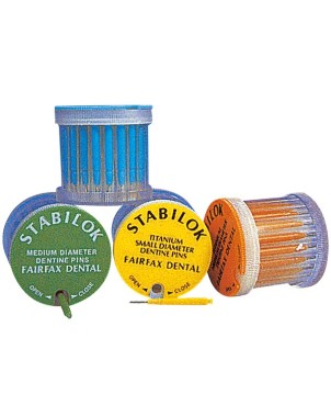 STABILOK PINS amarillo titanio 0,6 mm 100 ud