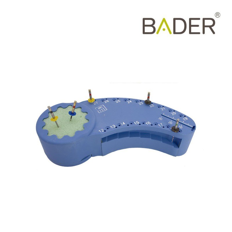 Bloque de prueba para endodoncia BADER