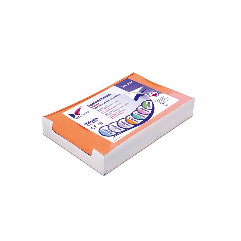 PAPEL ABSORB. BANDEJAS NARANJA 18x28cm. 250u.