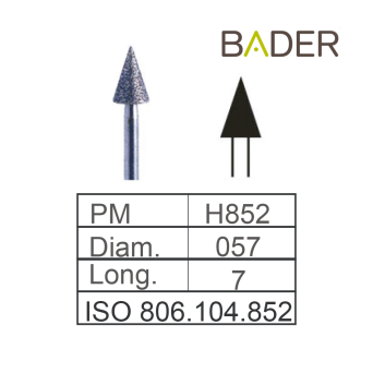 Fresas de Diamante HP ISO.806.104.001.852.057 Bader