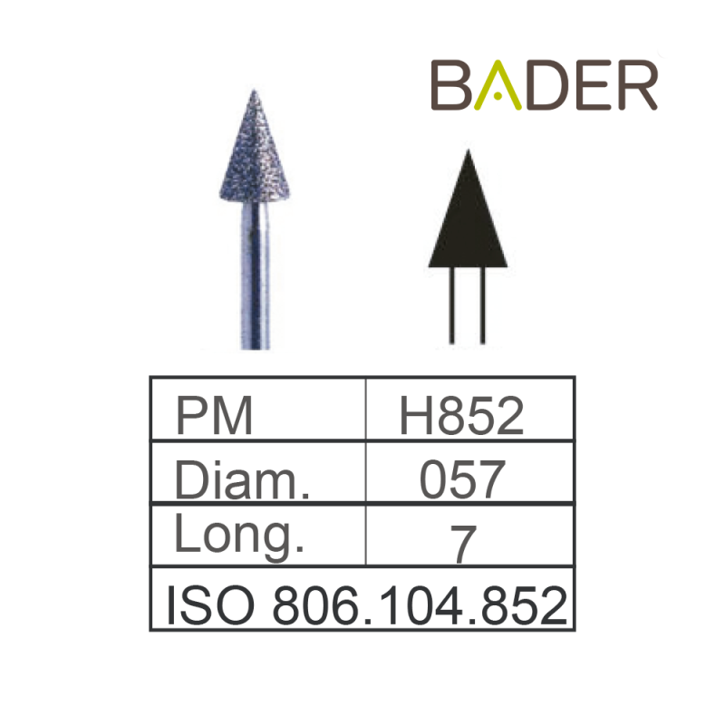 Fresas de Diamante HP ISO.806.104.001.852.057 Bader