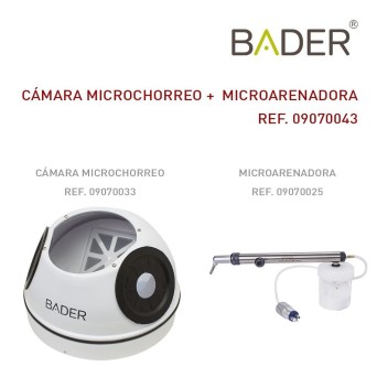 Cámara de microchorreo y microarenadora BADER