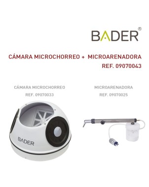 Cámara de microchorreo y microarenadora BADER