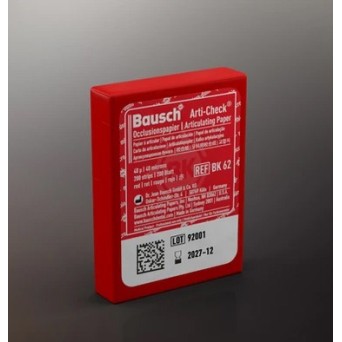 PAPEL ARTICULAR BAUSCH precortada azul/rojo 40 µ 200 ud
