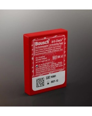 PAPEL ARTICULAR BAUSCH precortada azul/rojo 40 µ 200 ud