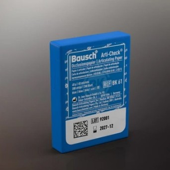 PAPEL ARTICULAR BAUSCH precortada azul 40 µ 200 ud
