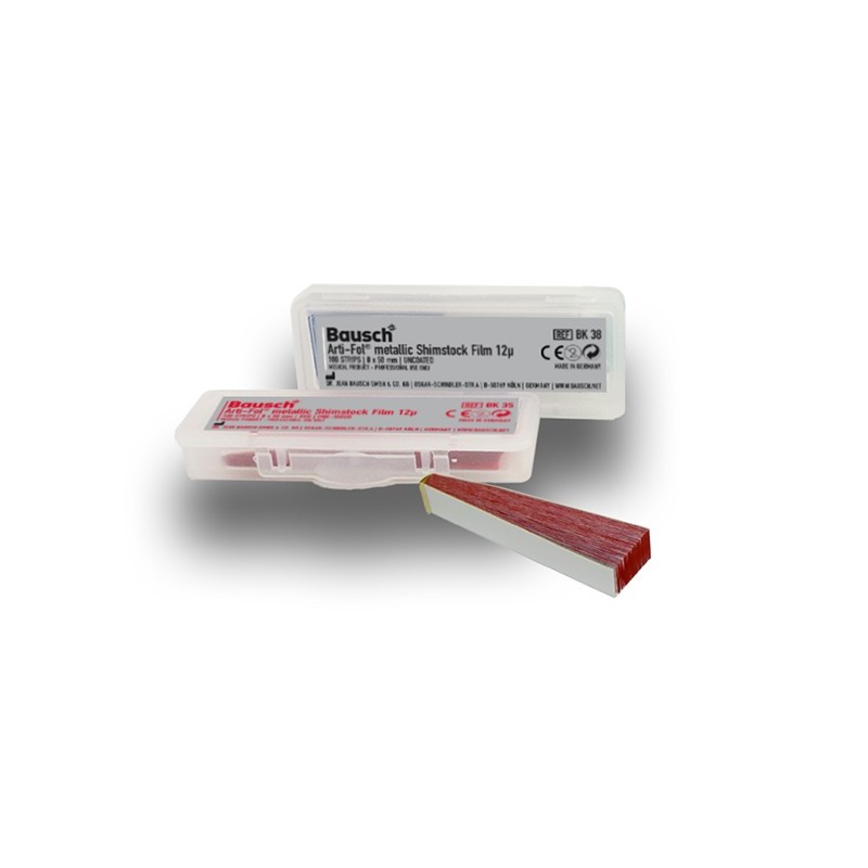 ARTI-FOL BAUSCH metalico 1 cara 8 mm rojo 12 µ 100 tiras