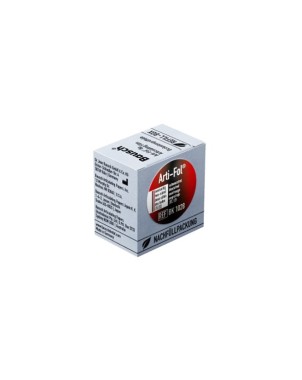 ARTI-FOL BAUSCH met 2 caras 20mx22mm wide rep negro/rojo 12µ