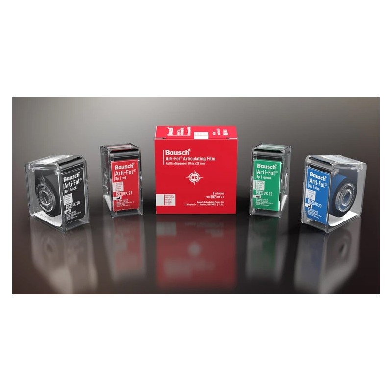 ARTI-FOL BAUSCH c/dispensador 2 caras 22mm rojo 8 µ 20 m