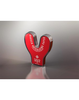 PAPEL ARTICULAR BAUSCH herradura rojo 200 µ 500 ud