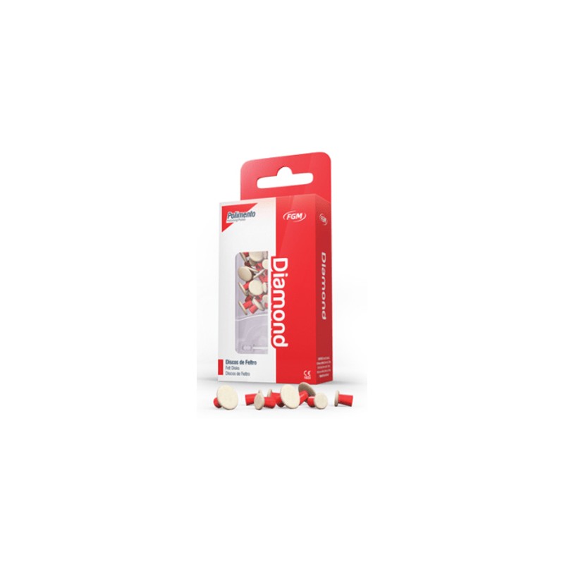 DIAMOND discos fieltro surtido 8/12 mm 24 ud