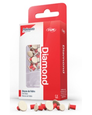 DIAMOND discos fieltro surtido 8/12 mm 24 ud
