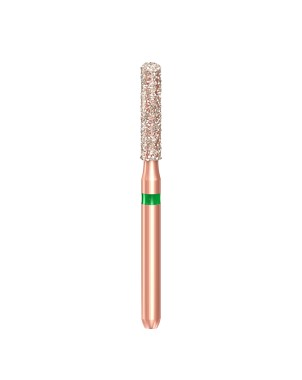 KP6837KR.314.012  KOMET FRESA DIAMANTE CILINDRICA HOMBRO REDONDEADO TURBINA ø 012  5 ud.