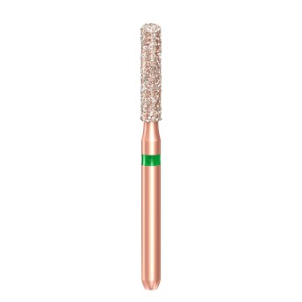KP6837KR.314.016  KOMET FRESA DIAMANTE CILINDRICA HOMBRO REDONDEADO TURBINA ø 016  5 ud.