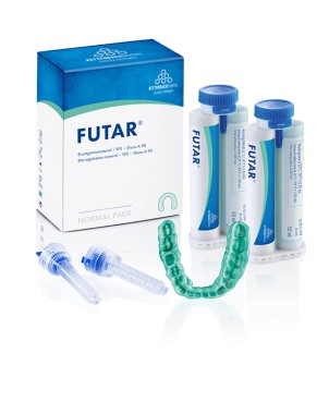 FUTAR registro mordida 2 x 50 ml + 6 puntas azules