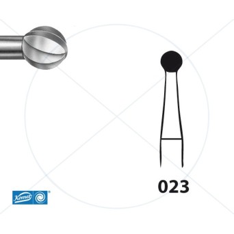 H71.104.023 KOMET FRESA CARBURO REDONDA PIEZA DE MANO ø 023 - 5uds