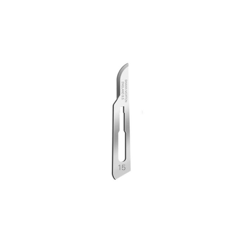HOJA BISTURI DESECHABLE ESTERIL N.15 100un. 0205