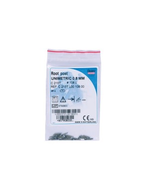 UNIMETRIC espigas titanio 108L 25 ud