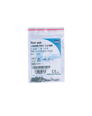 UNIMETRIC espigas titanio 210L 25 ud